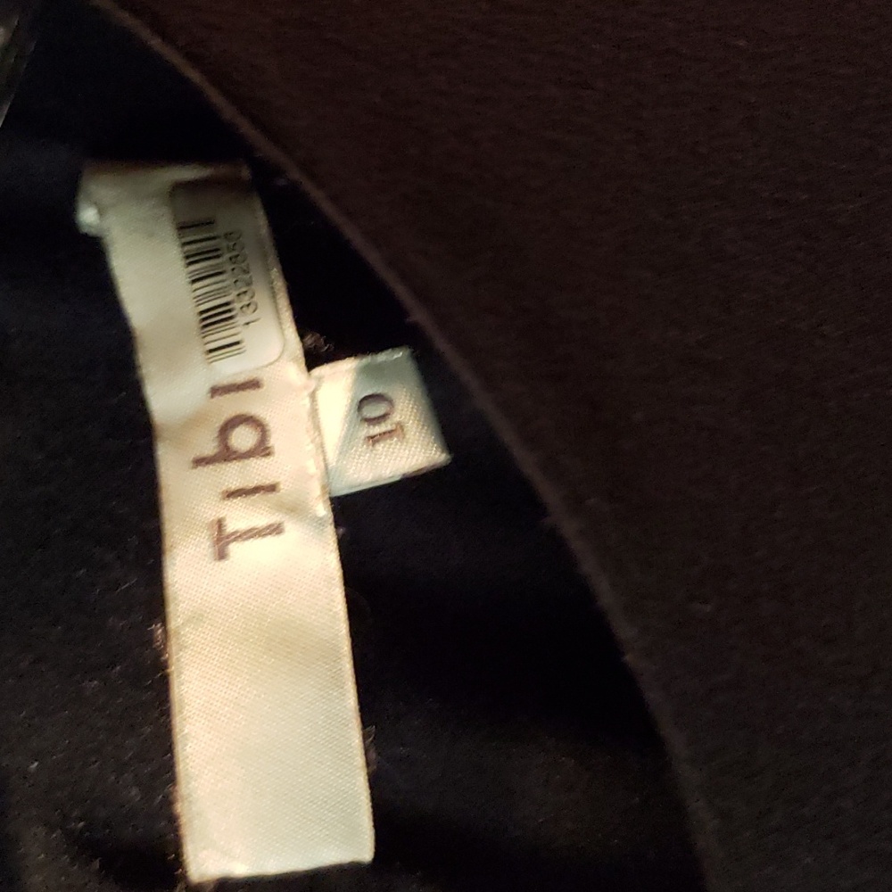 Tibi Navy Silk Tie Neck Dress Sz 10 - Picture 4 of 6